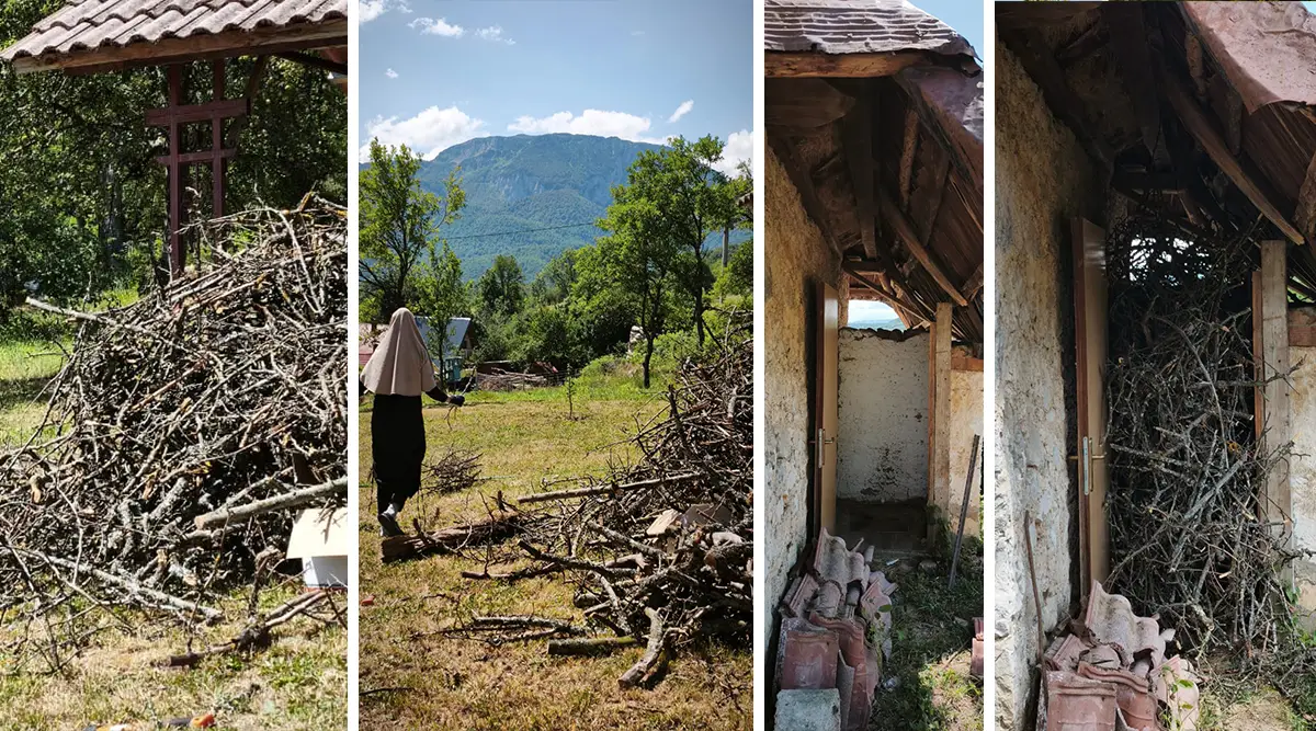 mali porodicni dom ledici fondacija second ogrjev stare grane jabuke rostilj djeca